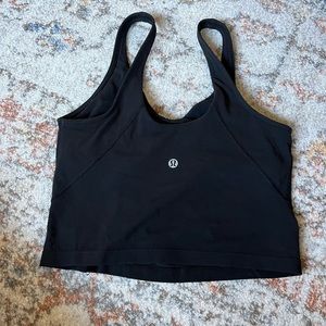 Black Lululemon crop top